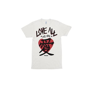 Image of The Love All - Hate None Tee in Cream Triblend