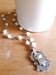 Image of Sterling Shield with White Pearls 4KL