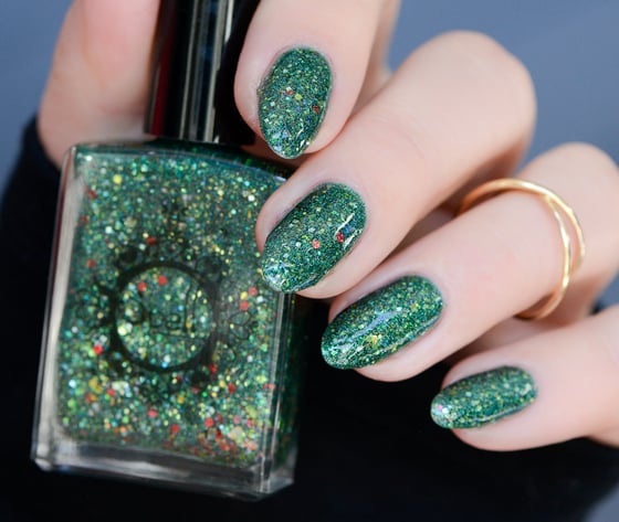 Image of ~Holly~ green jelly with green, gold & red glitters and multichrome flakes!