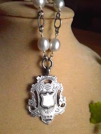 Image 5 of White Baroque Pearls with two-sided Fob 4KK