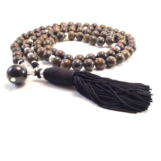 Image of Double Infinity Bronzite Mala 88