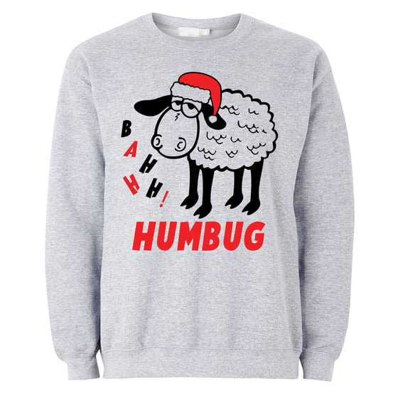 Image of Bahhh! Humbug Christmas Grey Sweat/Jumper