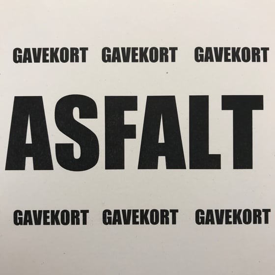 Image of ASFALT gavekort, andre beløb kan vælges