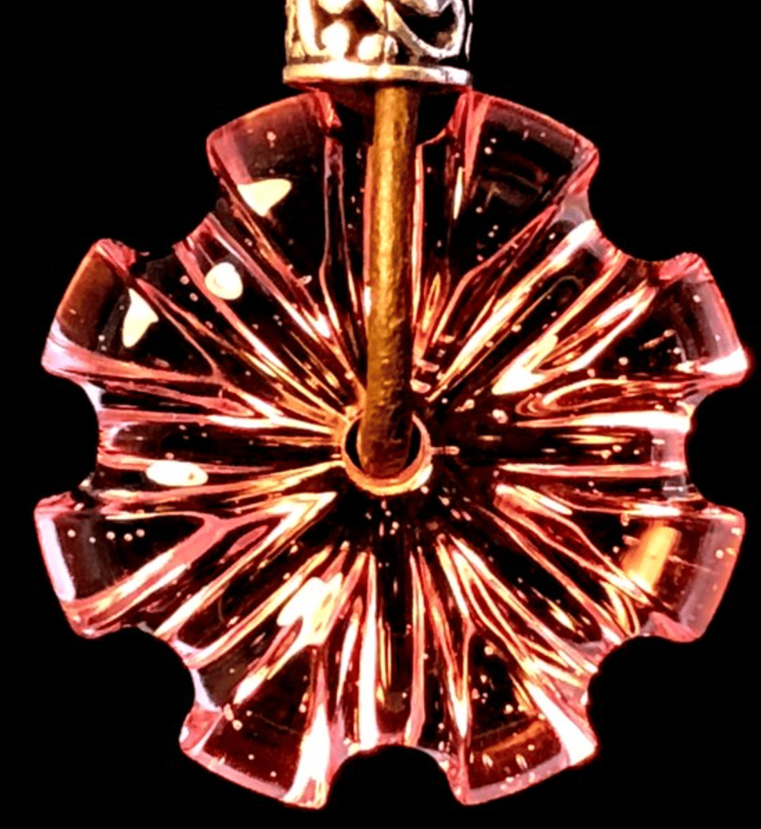 Bishop X Carver B Amber Purple Pendant / Andrew Brown Studios Aka Carver B