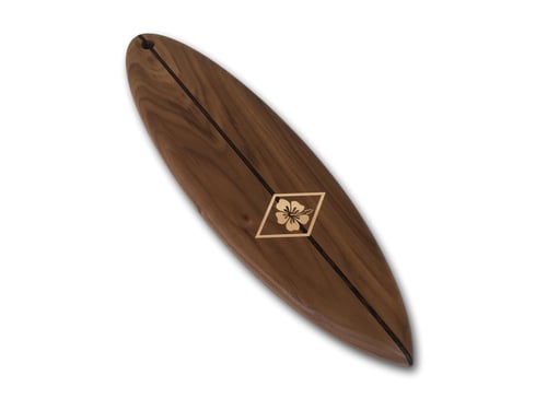 Image of Surf Board Serving Board with wenge laminated stringer