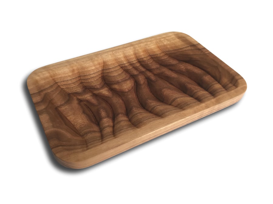 Image of Artistic Convex Wave Valet And Serving Tray