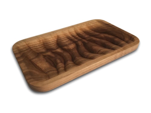 Image of Artistic Convex Wave Valet And Serving Tray