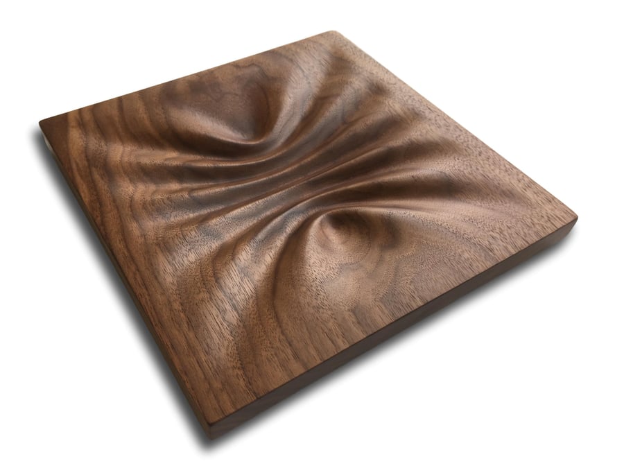 Image of Pinched Wave Walnut Valet