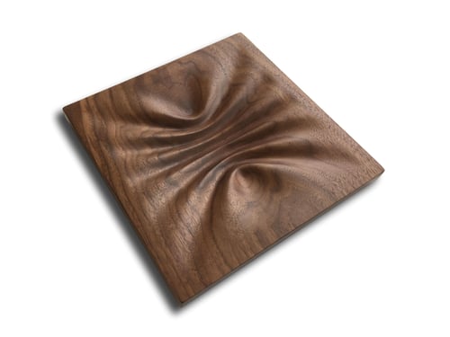 Image of Pinched Wave Walnut Valet