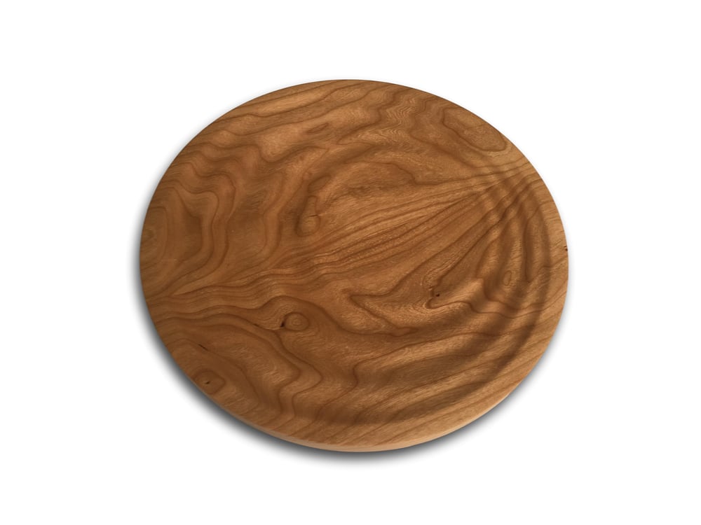 Image of Cherry Wood Sun Ripple Serving Tray