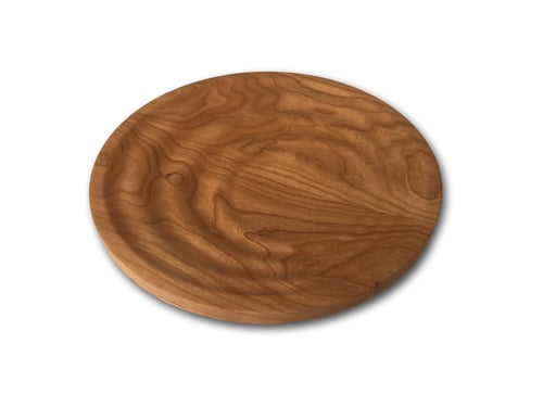 Image of Cherry Wood Sun Ripple Serving Tray