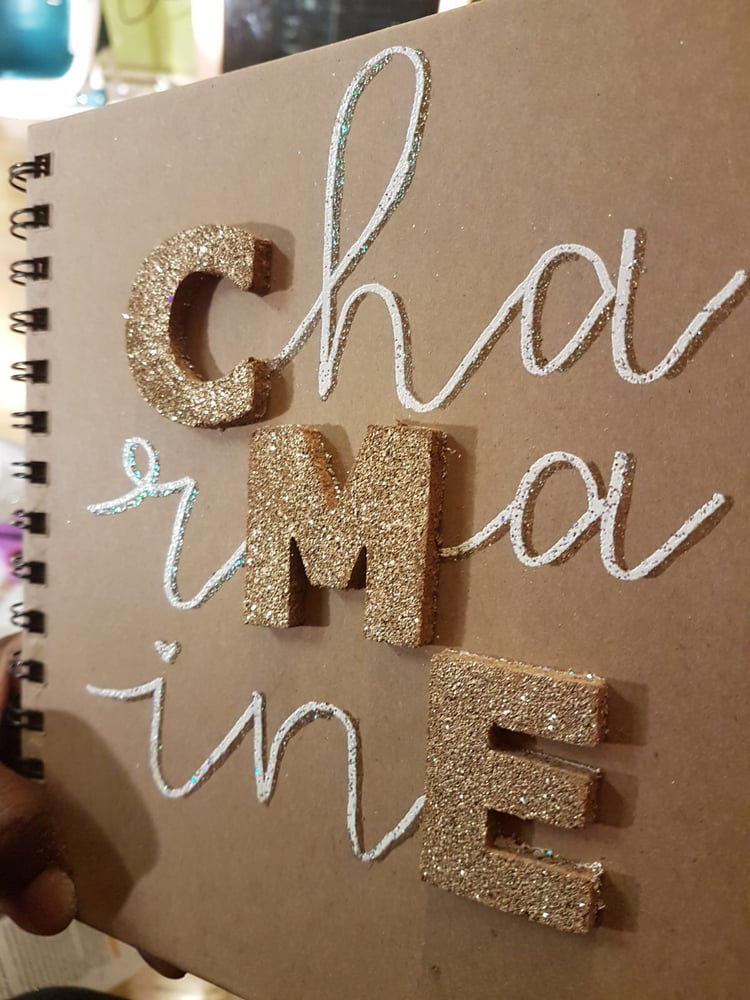 Image of 3-D Lettered Personalised Journal