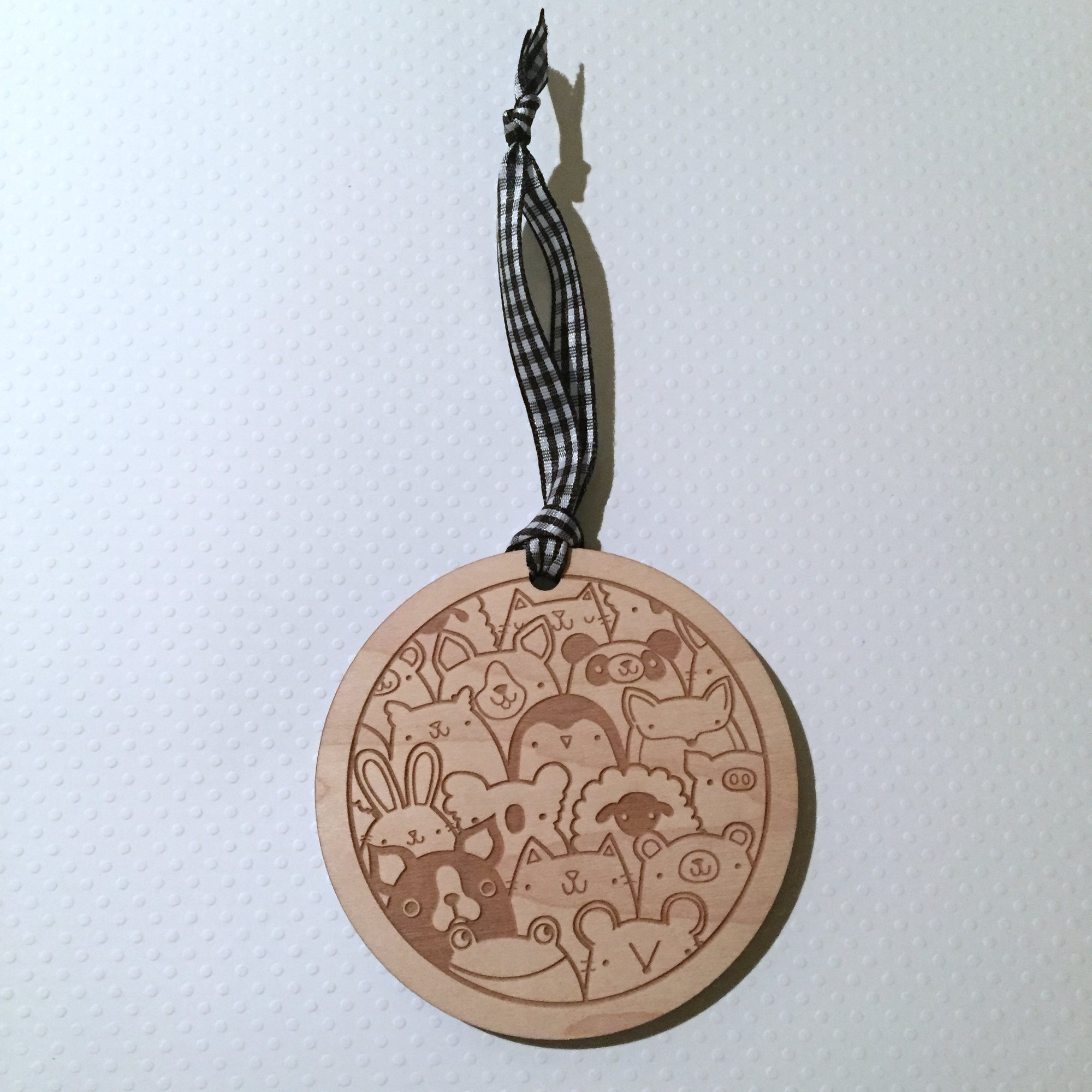 migration goods — laser cut maple wood ornament