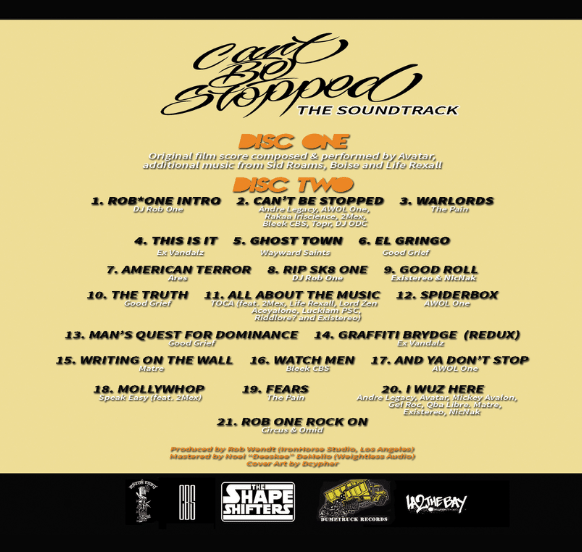 Image of "Can't Be Stopped" Original Sound Track