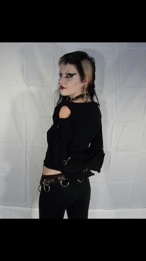 Image of Siouxsie & The Banshees black bondage shirt
