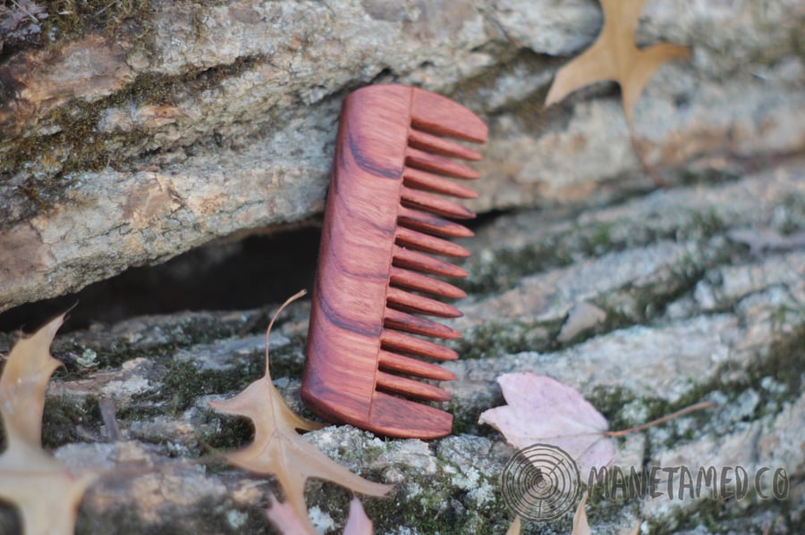 Image of Bubinga Handcrafted Wooden Mane Comb