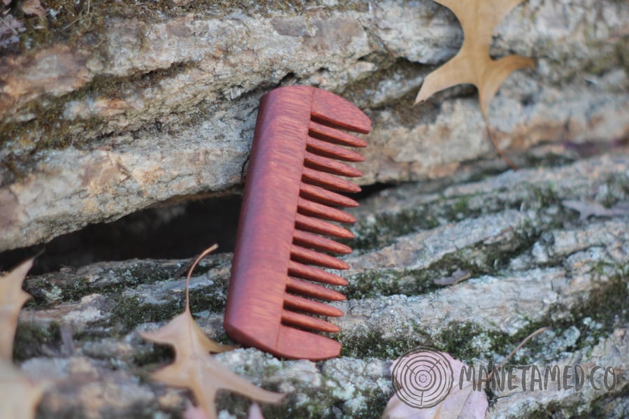 Image of Bloodwood Handcrafted Wooden Mane Comb