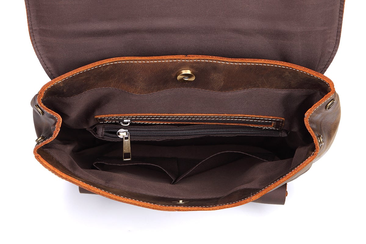 Vintage Handmade Leather Backpack, Travel Backpack, School Rucksack ...