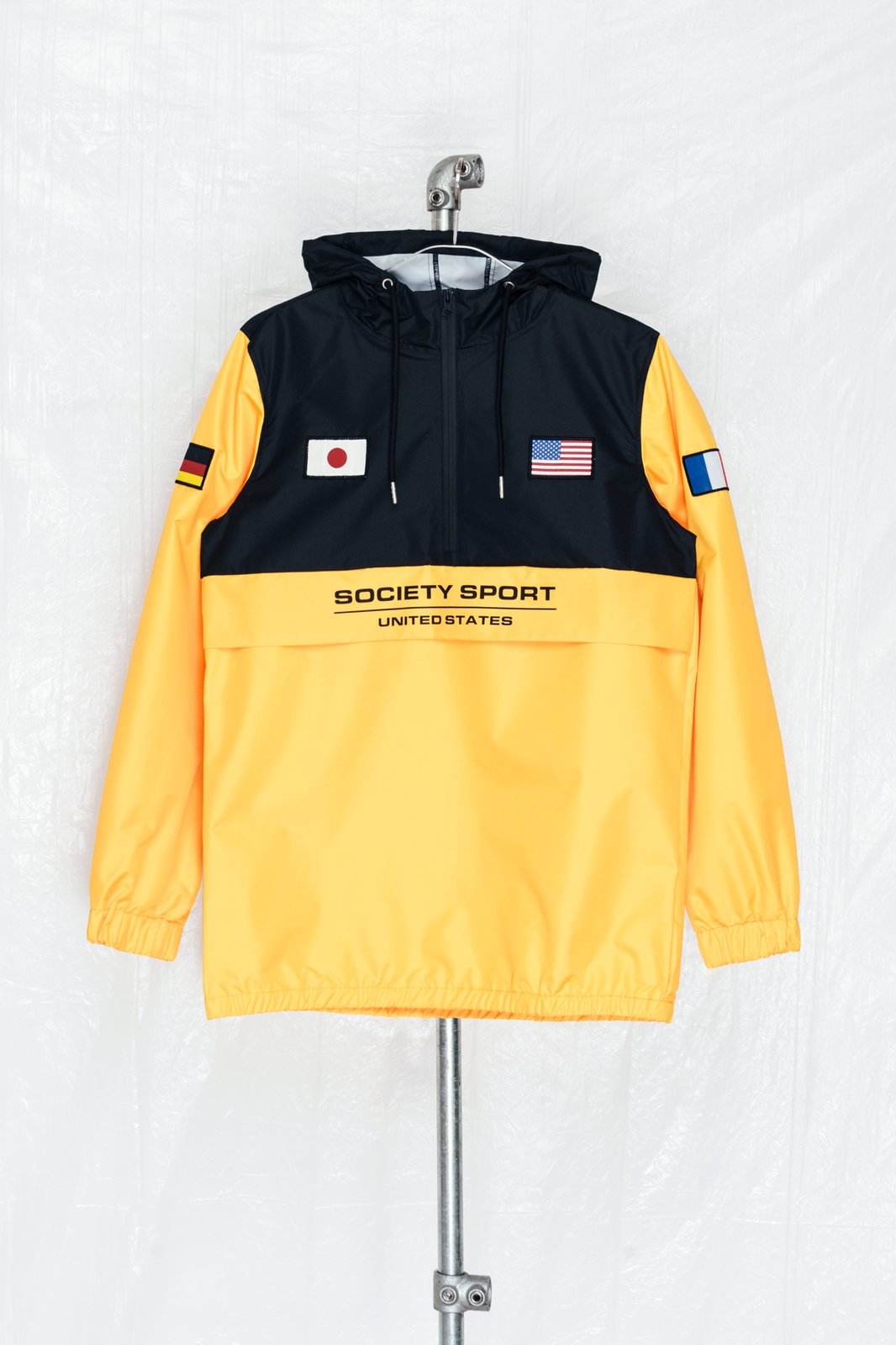 Society sport sales yellow hoodie