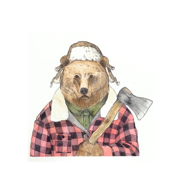 Image of Lámina "Sr. Oso" - Print "Mr. Bear"