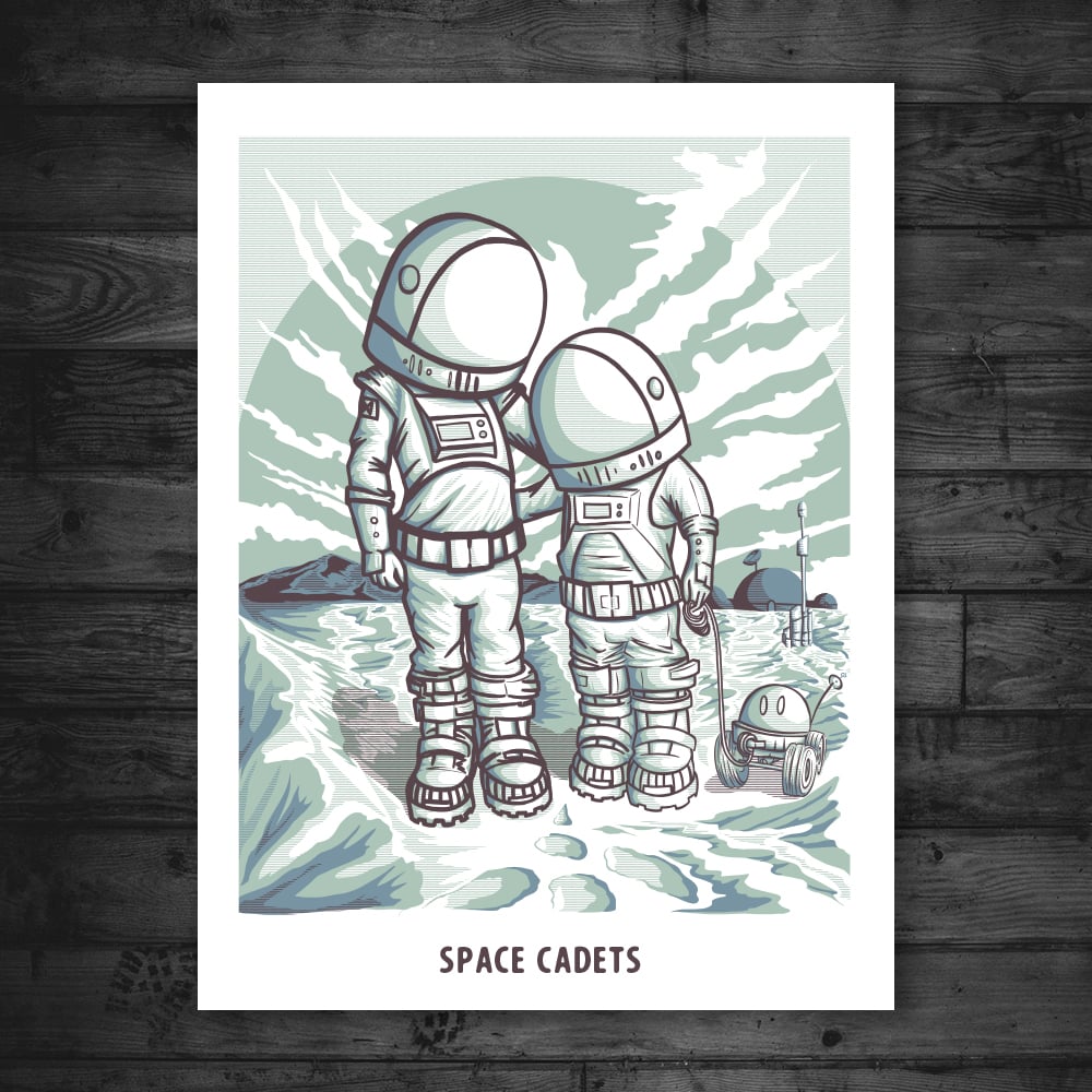 Image of SPACE CADETS 18" X 24" PRINT