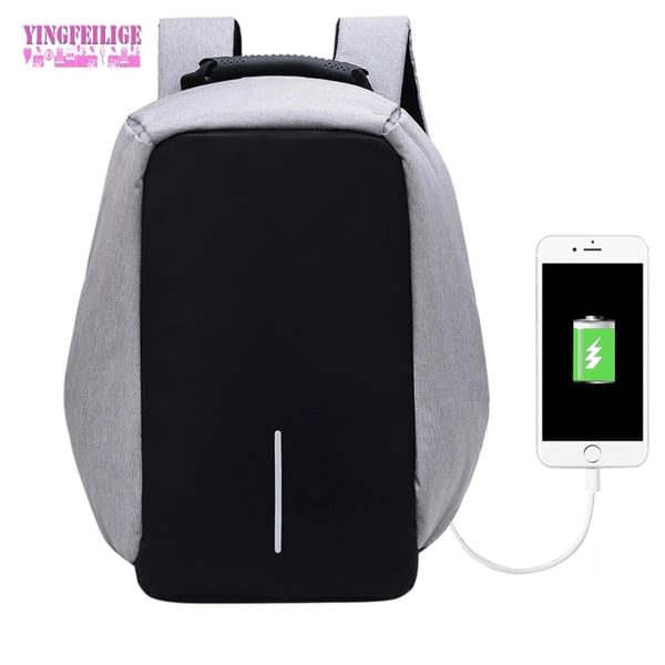 Image of USB Charge Anti Theft Backpack Men Travel Security Waterproof School Bags College