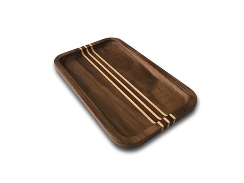 Image of Walnut Striped Valet