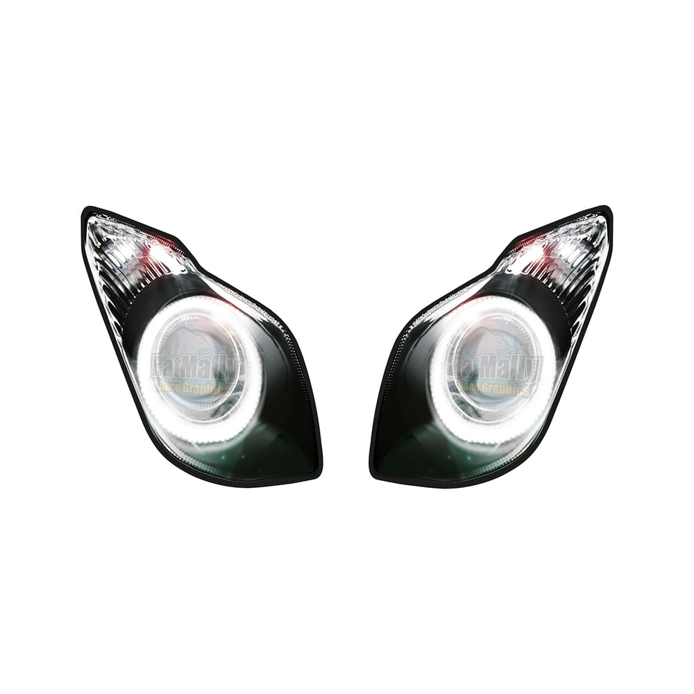 Image of Headlight Stickers to fit Kawasaki ZX6R 2009>