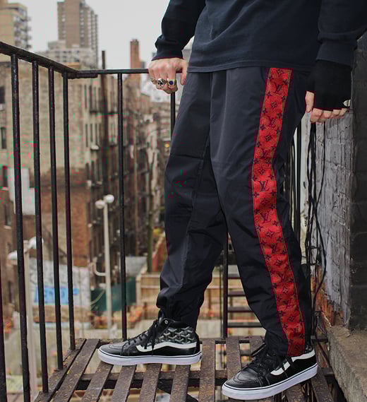 LV striped track pants