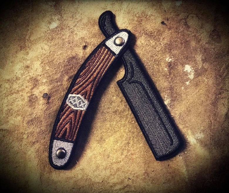 Image of V.8 Embroidered Straight Razor  " xXx "