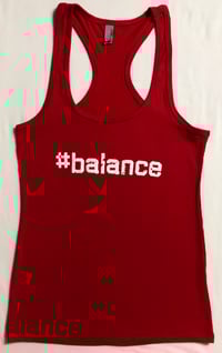 “#balance” WOMENS RACERBACK - RED