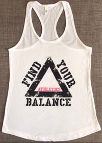"BFL" WOMENS RACERBACK TANK - WHITE