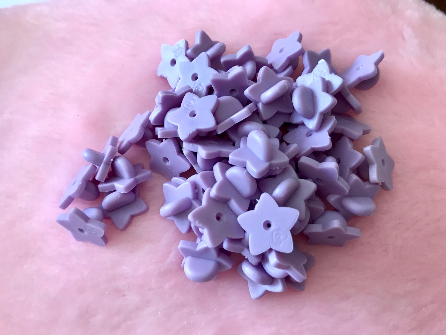 Image of Star Rubber Backers - PURPLE