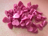 Image 3 of Heart Rubber Backers - PINK