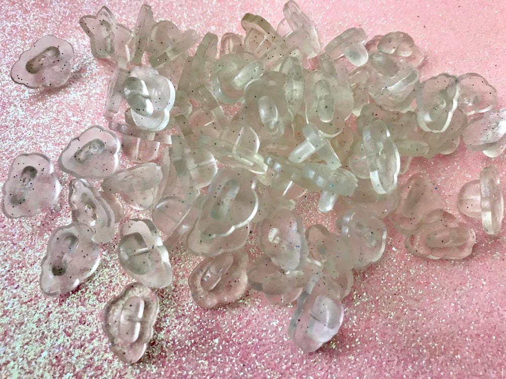 Image of Cloud Rubber Backers - CLEAR