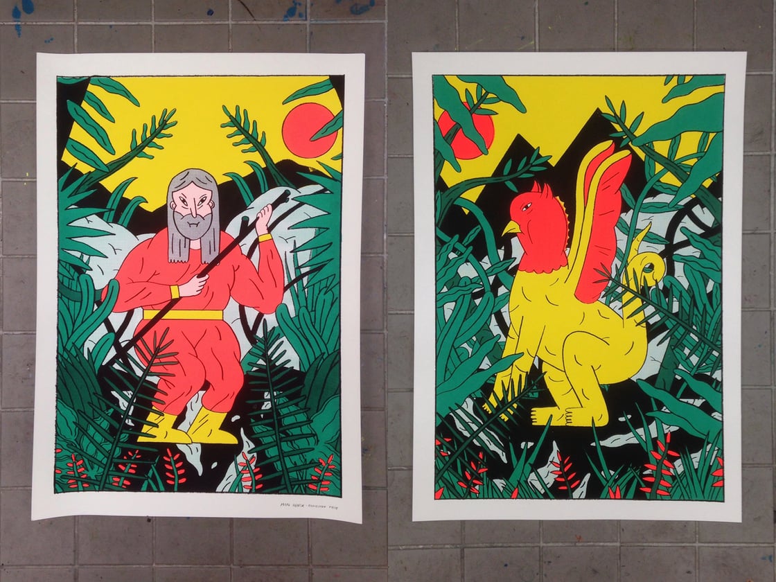 Image of Sunrise / Sunset (4 color Screenprints - Edition of 20)