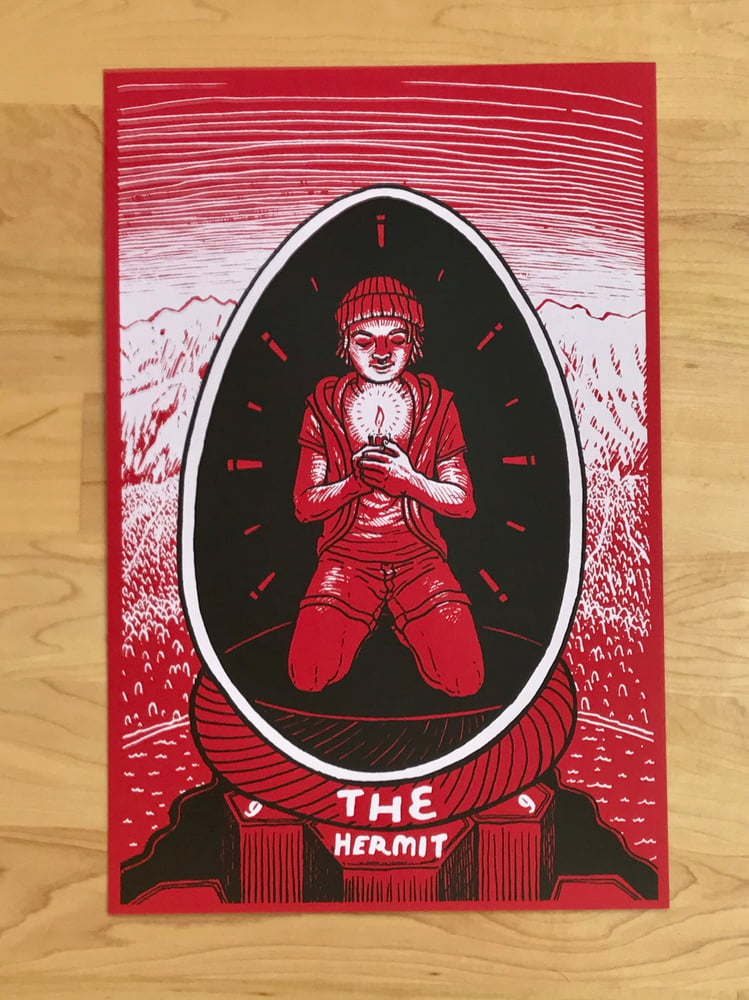 Image of The Hermit Hand Pulled Screen Print