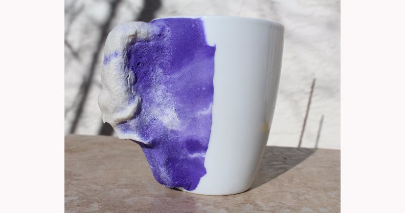Rock Climbing Mug (Purple), climbing mug 