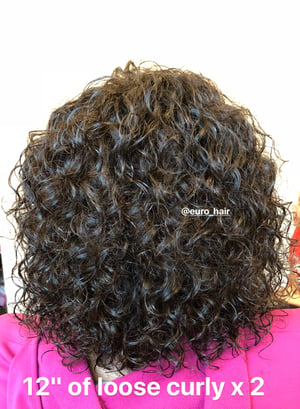Image of LOOSE CURLY INDIAN HAIR EXTENSIONS