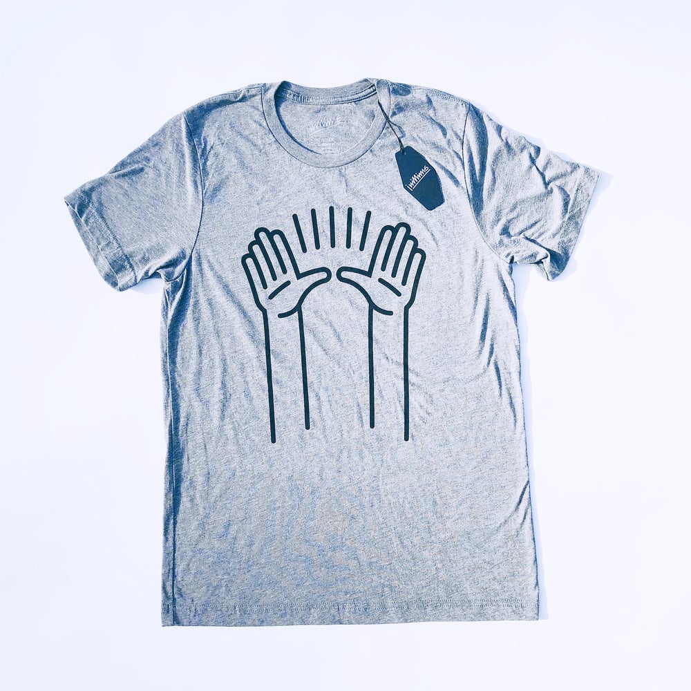 Image of PRAISE HANDS | Gray Tri-blend