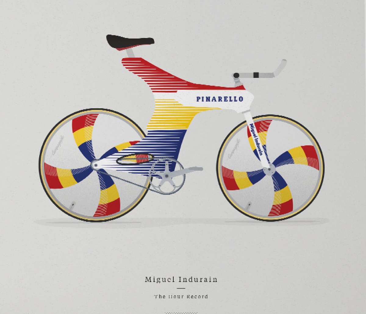 Indurain's TT bike A3 print LIMITED EDITION by Parallax