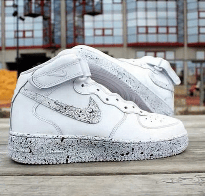 custom air force 1 white oreo