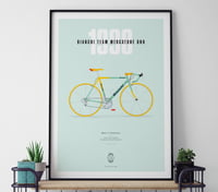 Image 1 of Pantani's Bianchi A3 or A4 print - by Parallax