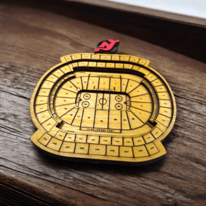 Image of Custom Hockey Rink Replica, Wood, All Teams Available, Custom Gift for Hockey Lovers