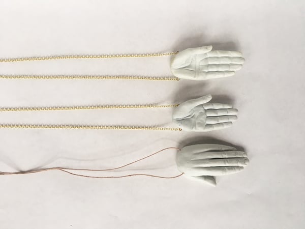 Image of Porcelain Hand Necklace