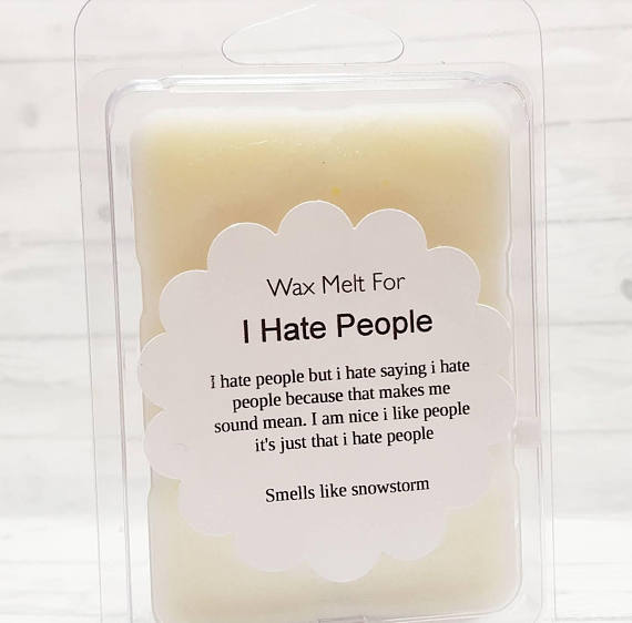 Image of Wax Melt For The I Hate People / Soy Melts / Candle For Gifts / Natural Wax Tart / Funny Gifts
