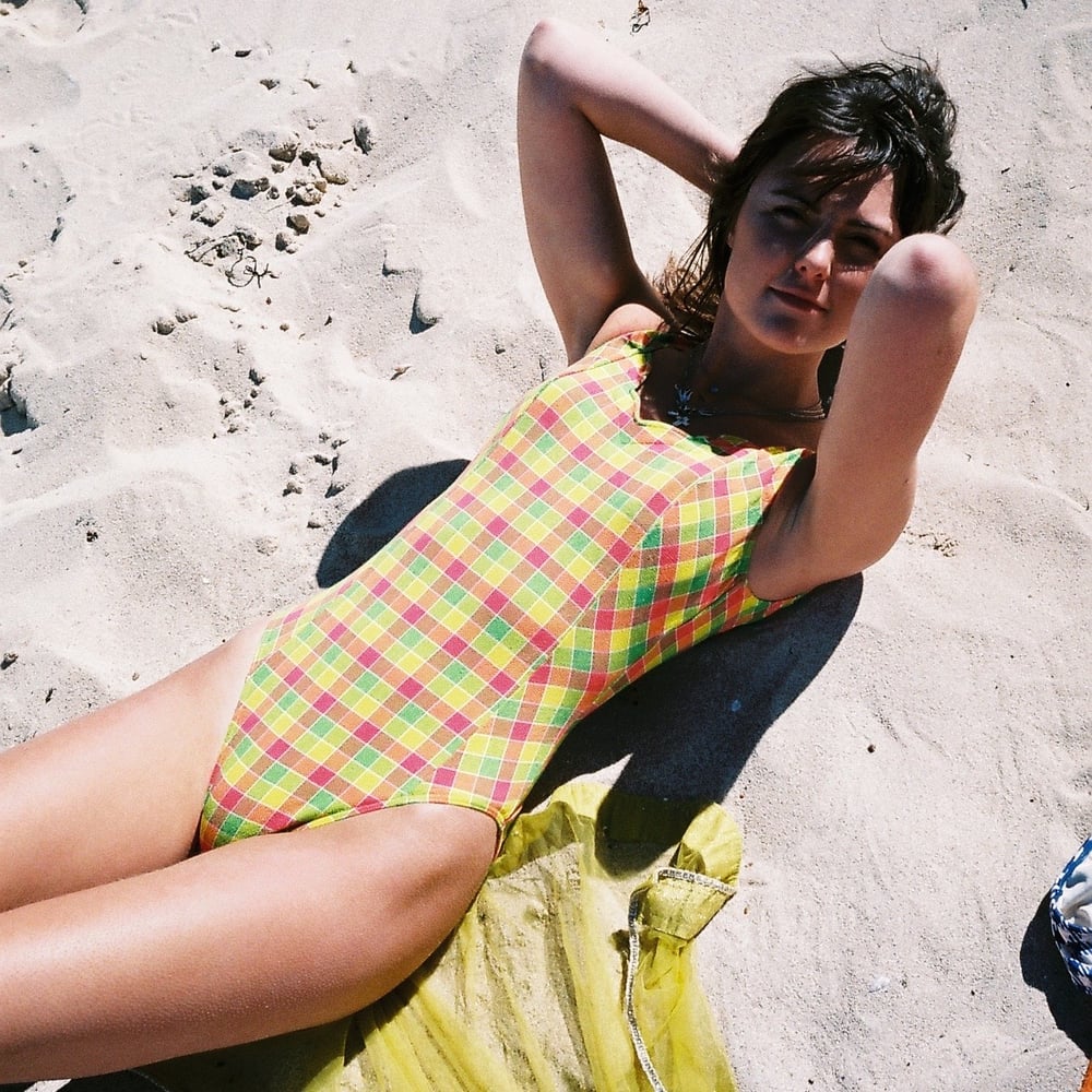 Image of Vintage Check Swimsuit