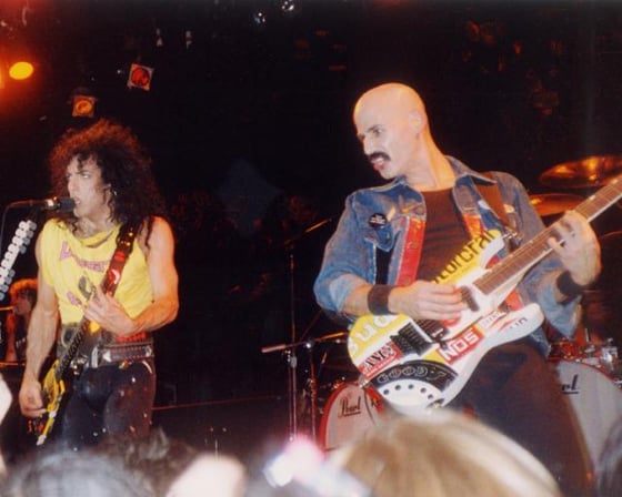 Image of Color photo of Bob Kulick and Paul Stanley