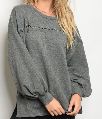 Image of Stitched Detailed Top