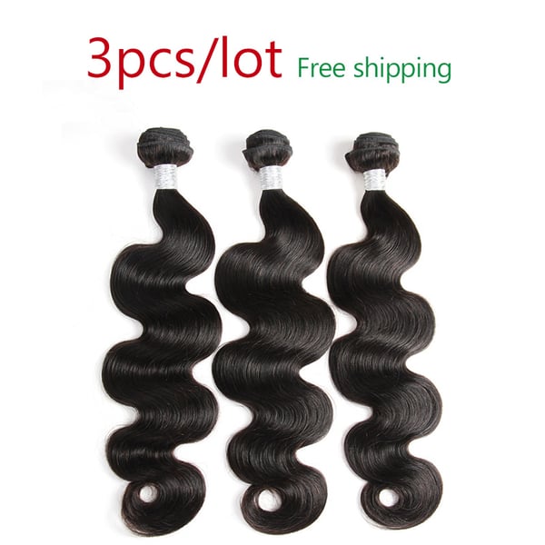 Image of 10A Mixed length 3pcs/lot different types and textures hair avaliable free shipping